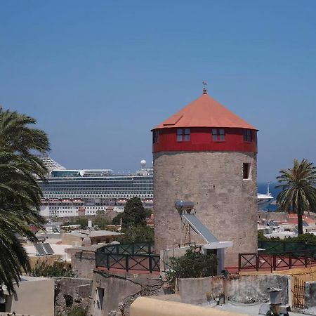A Medieval Windmill Tower With Magnificent View Rhodes City Exterior foto